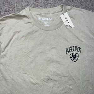NWT Ariat Men's Classic Dust Stamper T-Shirt Tan Mens XL